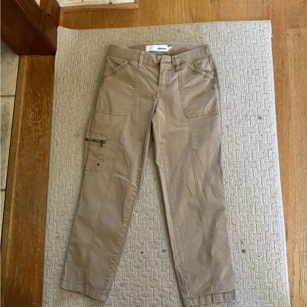 Sonoma Khaki Utility Ankle Pants
